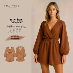 Dámské šaty “MONICA” PDF střih + Fotonávod