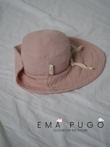 Dívčí mušelínový klobouček - Velikost: M, Barva: LATTÉ