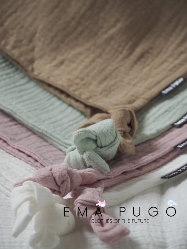 Mušelínový muchláček PUGÍK - MINTOVÝ