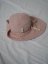 Dívčí mušelínový klobouček - Velikost: S, Barva: SMETANA