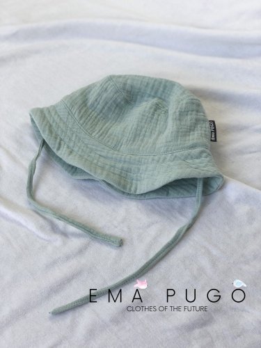 Dětský mušelínový klobouček KLASIK - Velikost: M, Barva: SMETANA, Vázání: Ne