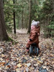 Dětský softshellový overal HNĚDÝ MOCCA