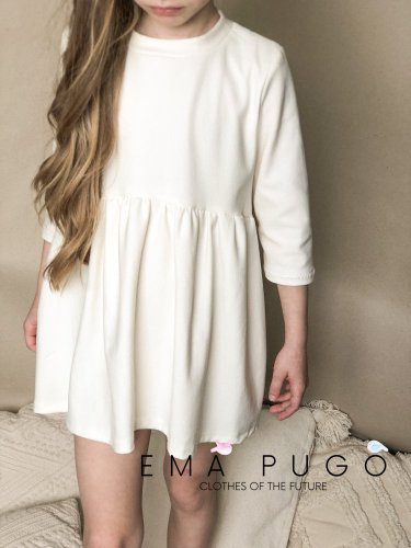 Šaty Babydoll - Velikost: 110, Barva: LOSOSOVÁ