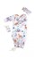 Spací kokon pro miminko - FLOWERS set - Velikost: NEWBORN